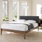 Baxton Studio Leyton Mid-Century Grey Upholstered King Size Platform Bed 126-6907 - alternate 3